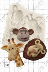 'Safari Animals' Silicone Mould